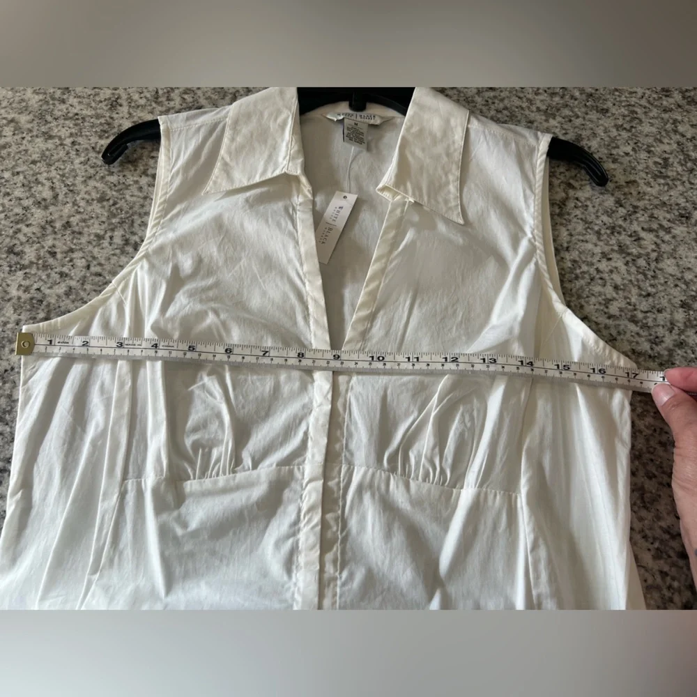 White House Black Market White Collared Bodysuit - Picture 4 of 5